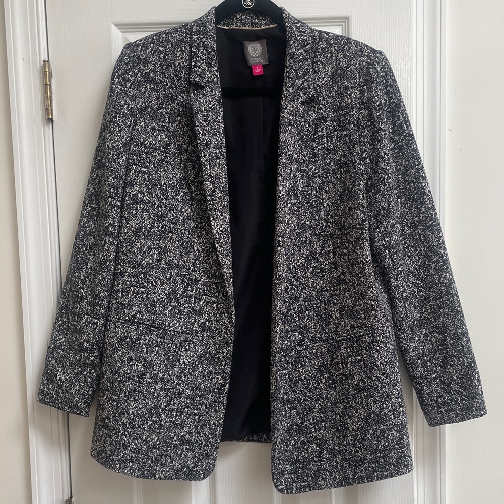 Vince CAMUTO Black & White Marble Blazer